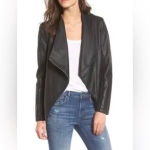 BB Dakota Gabrielle Faux Leather Asymmetrical Jacket